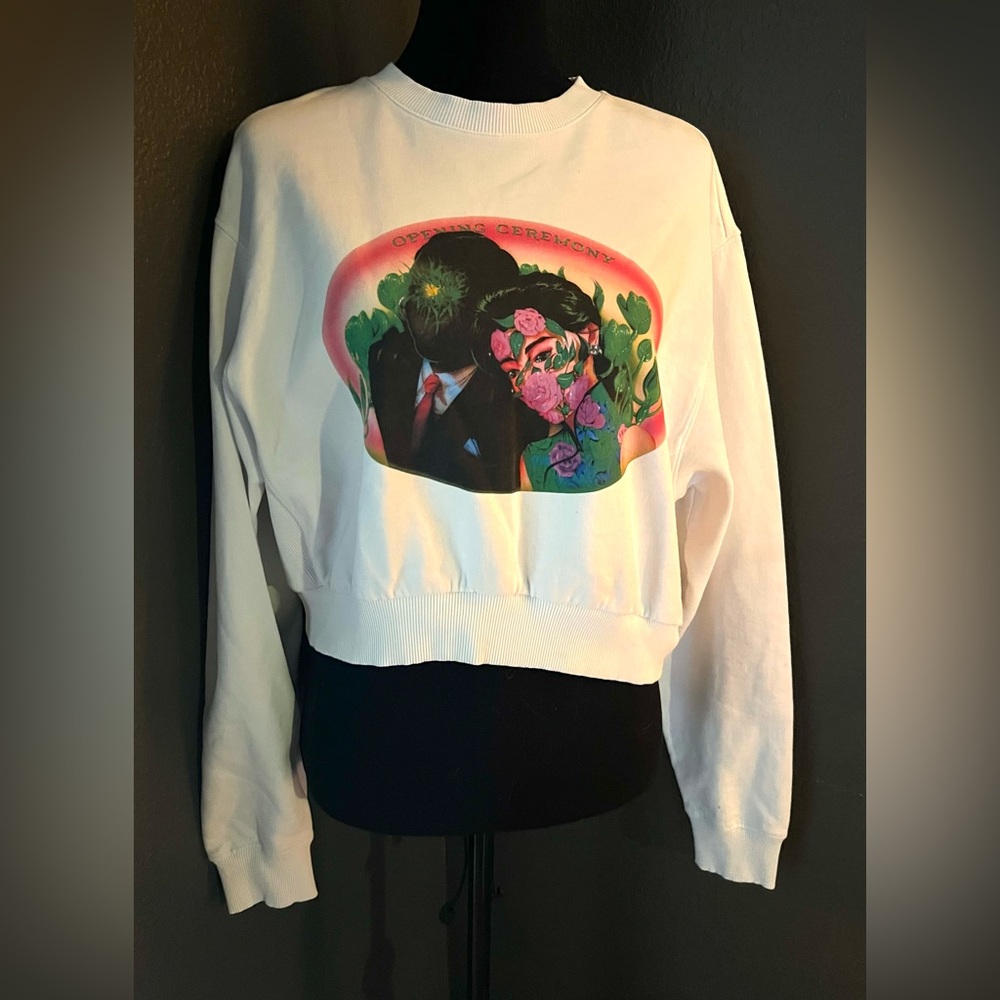Opening Ceremony Long Sleeve Crewneck Sweatshirt.
